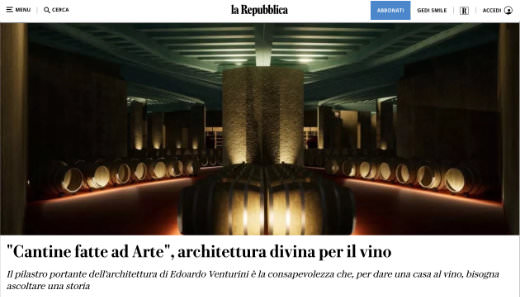 &quot;Cantine fatte ad Arte&quot;, architettura divina per il vino